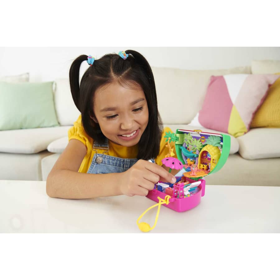 Polly Pocket Watermelon Pool Party Compact Playset With 2 Dolls & 12 Accessories Polly Pocket Watermelon Pool Party Compact Playset With 2 Dolls & 12 Accessories