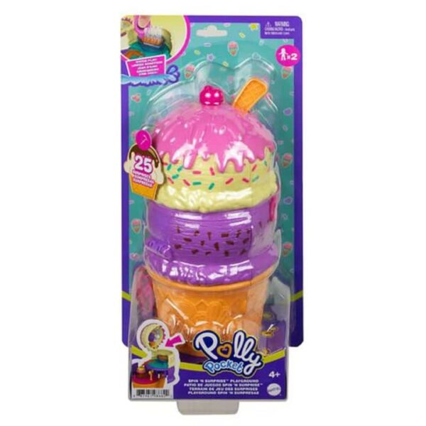 Polly Pocket Dolls And Accessories, Micro Playground Compact, Spin ‘n Surprise