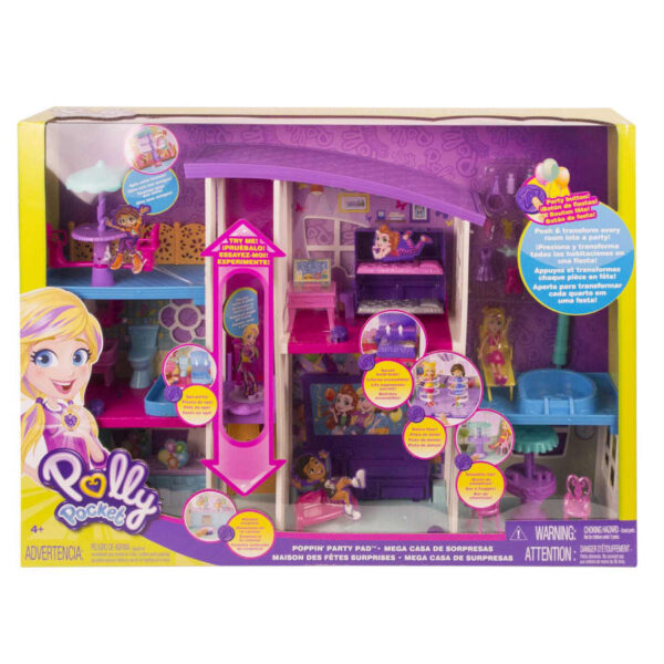 Polly Pocket Poppin' Party Pad Is A Transforming Playhouse!