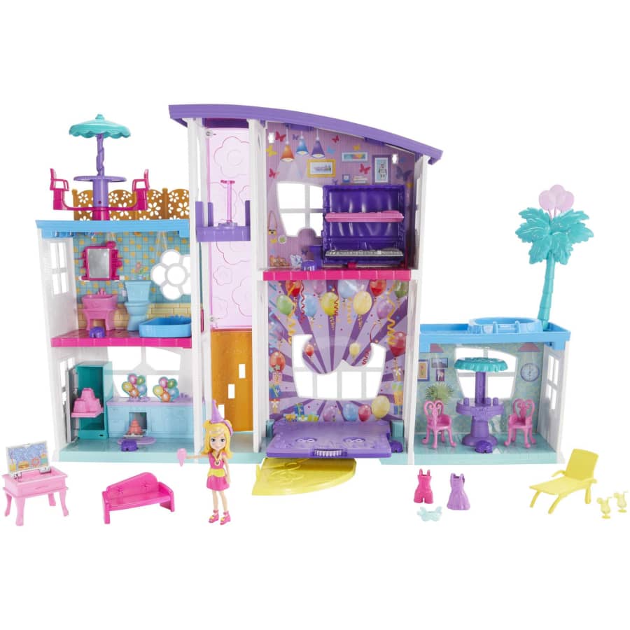 Polly Pocket Poppin' Party Pad Is A Transforming Playhouse! Polly Pocket Poppin' Party Pad Is A Transforming Playhouse!