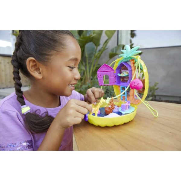 Polly Pocket Polly & Lila Tropicool Pineapple Wearable Purse Compact