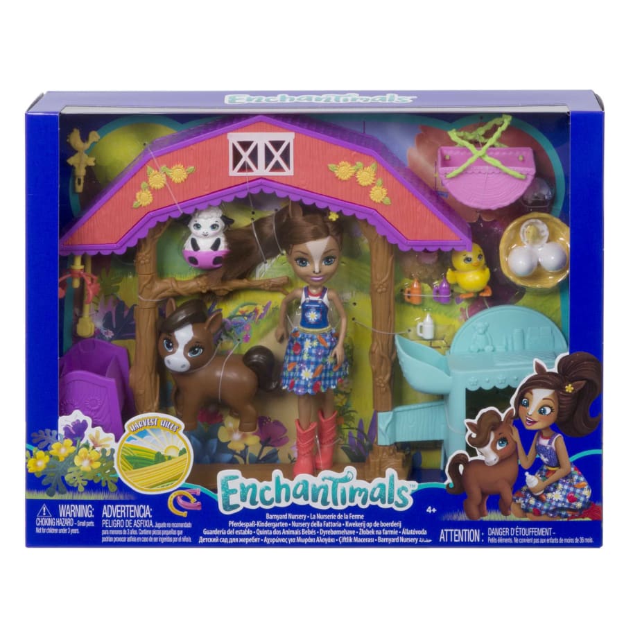 Enchantimals Barnyard Nursery Playset With Haydie Horse Doll & Trotter Enchantimals Barnyard Nursery Playset With Haydie Horse Doll & Trotter