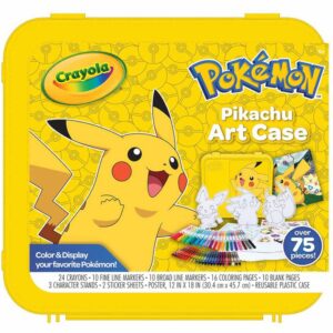 Pokémon Create & Color Coloring Art Case, Pikachu