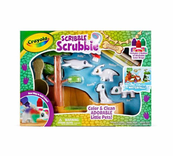 Scribble Scrubbie Pets Dinosaur Waterslide Playset