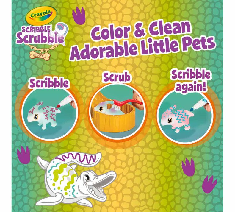 Scribble Scrubbie Pets Dinosaur Waterslide Playset Scribble Scrubbie Pets Dinosaur Waterslide Playset