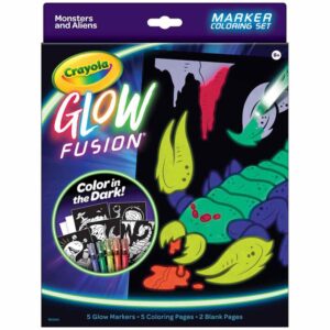 Crayola Aliens & Monster Glow in the Dark Coloring Set