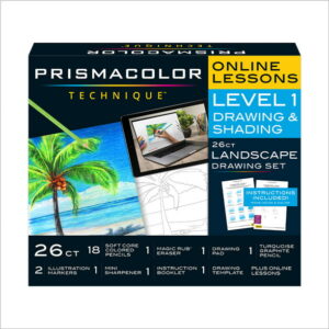 Technique Palm Tree Drawing Art Set, Digital Lessons, Level 1