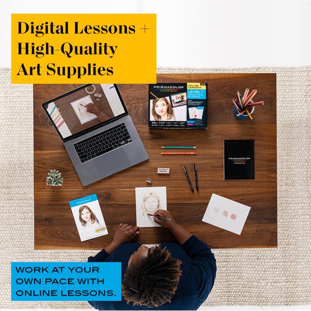 Technique Portrait Drawing Art Set, Digital Lessons, Level 1 Technique Portrait Drawing Art Set, Digital Lessons, Level 1