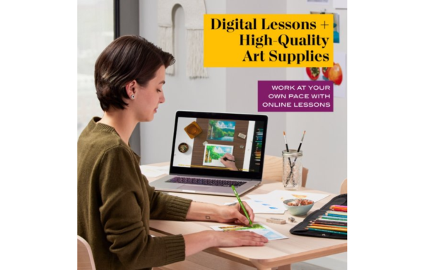 Technique Landscape Drawing Art Set, Digital Lessons, Level 3