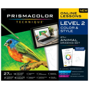 Technique Bird Drawing Art Set, Digital Lessons, Level 2