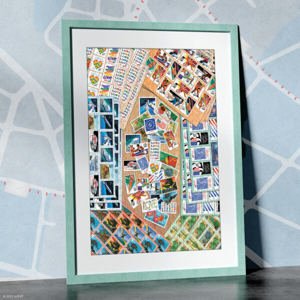 USPS "U.S. Stamps of the 80's" 1000 Piece Puzzle