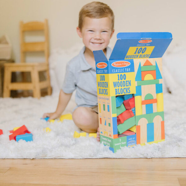 100 Piece Wood Blocks Set