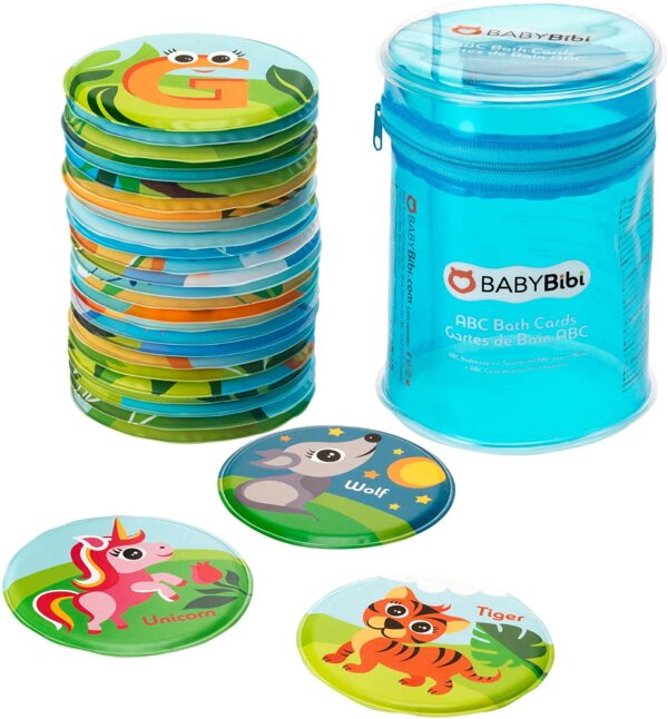 ABC Animal Bath Cards, Bath Toys, Baby Bath Toys, Baby Toys, Baby Shower Gifts