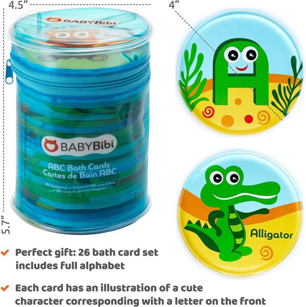 ABC Animal Bath Cards, Bath Toys, Baby Bath Toys, Baby Toys, Baby Shower Gifts