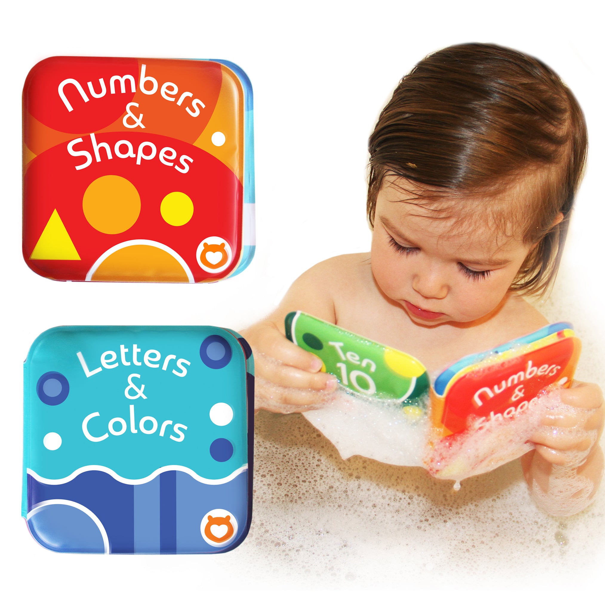 Baby Bath Books, Pack of 2 by Baby Bibi: Alphabet & Numbers Books. Baby Bath Books, Pack of 2 by Baby Bibi: Alphabet & Numbers Books.