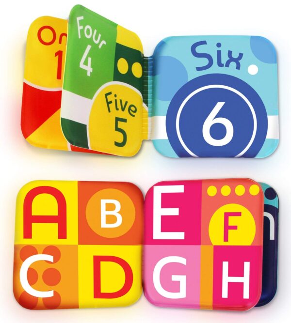 Baby Bath Books, Pack of 2 by Baby Bibi: Alphabet & Numbers Books.