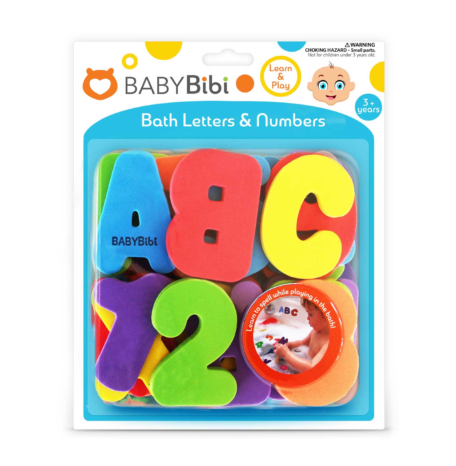 Bath Toys 36-Piece Set. Stick-On Foam Letters & Numbers Bath Toys 36-Piece Set. Stick-On Foam Letters & Numbers