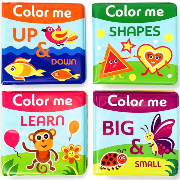 BabyBibi Color Me Bath Books + Crayons