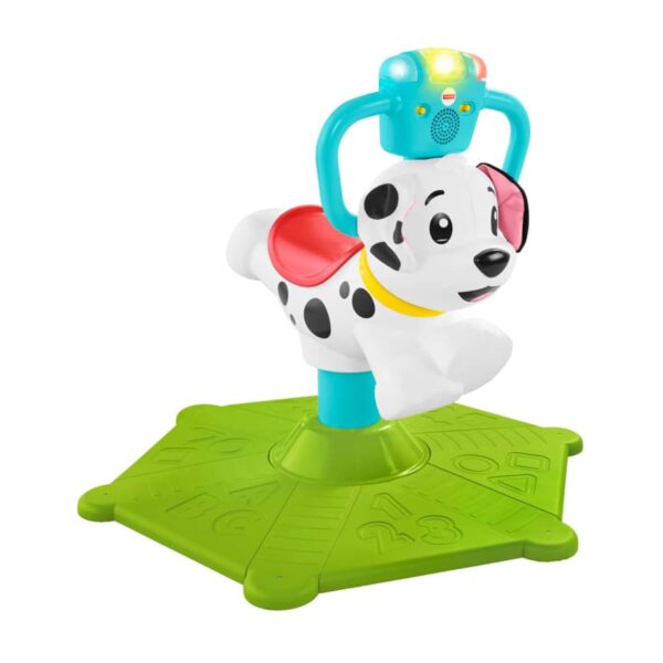 Fisher-Price Bounce And Spin Puppy Musical Ride-On Learning Toy For Babies And Toddlers