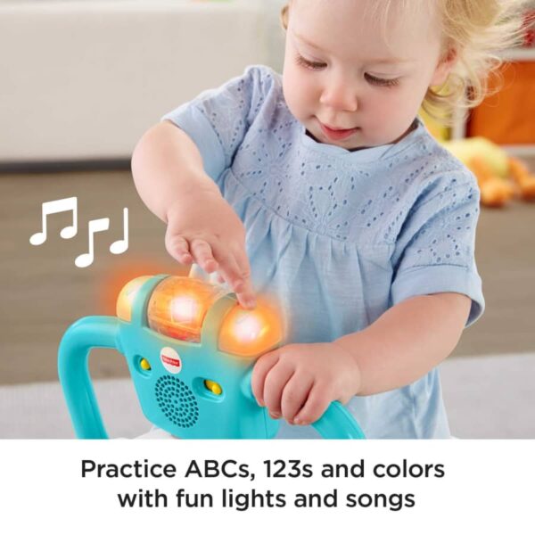 Fisher-Price Bounce And Spin Puppy Musical Ride-On Learning Toy For Babies And Toddlers