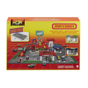 Matchbox Super Service Center Playset With 1 Die-Cast Car T For Kids 3 Years Old & Up