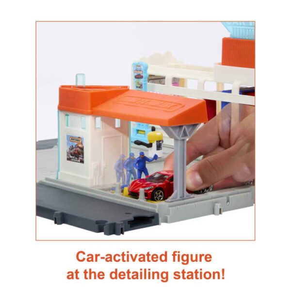 Matchbox Cars Playsets, Super Clean Carwash With 1 Matchbox Car