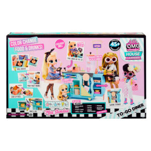 LOL Surprise OMG To-Go Diner Playset with 45+ Surprises and Exclusive Fashion Doll