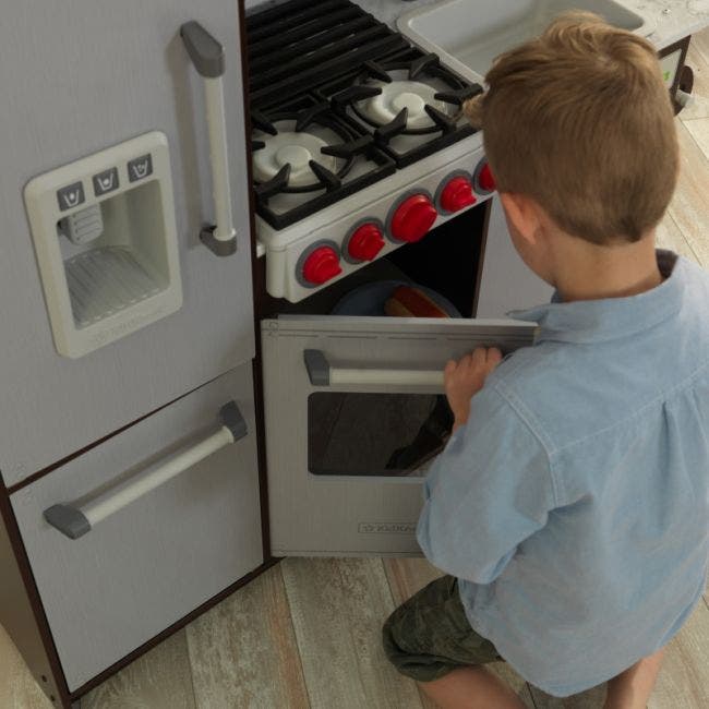 Uptown Elite Espresso Play Kitchen with EZ Kraft Assembly