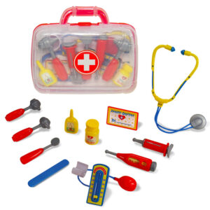 Kidzlane Doctor Kit For Toddlers – 12pcs Play Doctor Set For Kids – 11 Medical Equipment With A Sturdy Medical Kit Carrying Case