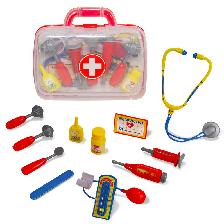 Kidzlane Doctor Kit For Toddlers – 12pcs Play Doctor Set For Kids – 11 Medical Equipment With A Sturdy Medical Kit Carrying Case Kidzlane Doctor Kit For Toddlers – 12pcs Play Doctor Set For Kids – 11 Medical Equipment With A Sturdy Medical Kit Carrying Case