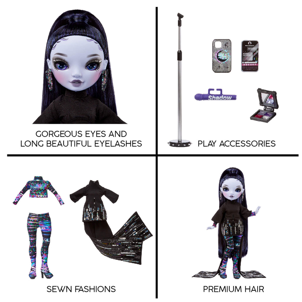 Rainbow High Shadow High Reina “Glitch” Crowne - Midnight Fashion Doll Rainbow High Shadow High Reina “Glitch” Crowne - Midnight Fashion Doll