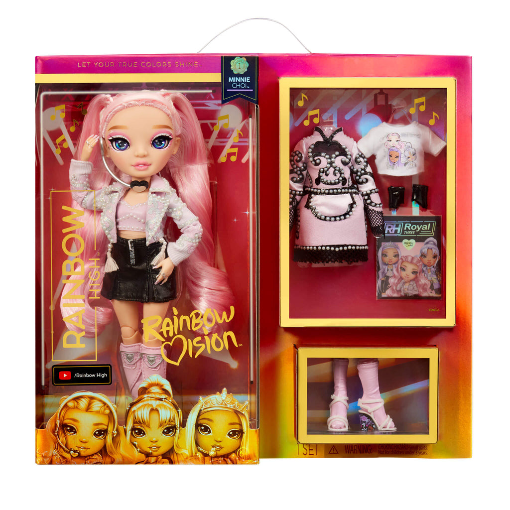 Rainbow Vision Rainbow High Royal Three K-POP – Minnie Choi (Pink Lavender) Fashion Doll Rainbow Vision Rainbow High Royal Three K-POP – Minnie Choi (Pink Lavender) Fashion Doll