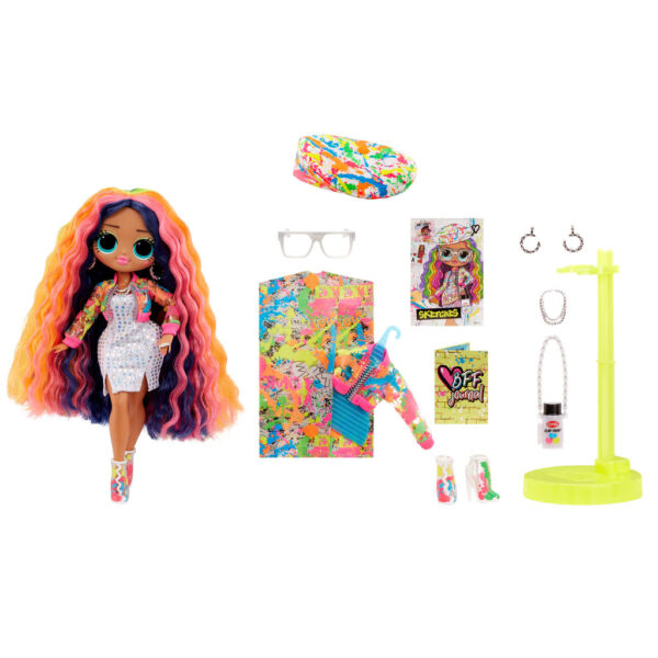 LOL Surprise OMG Sketches Fashion Doll with 20 Surprises