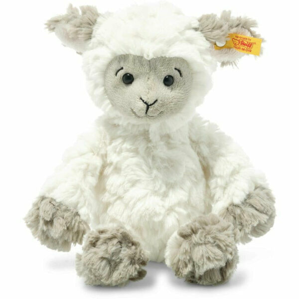 Lita Lamb, White/Taupe, 8 Inches