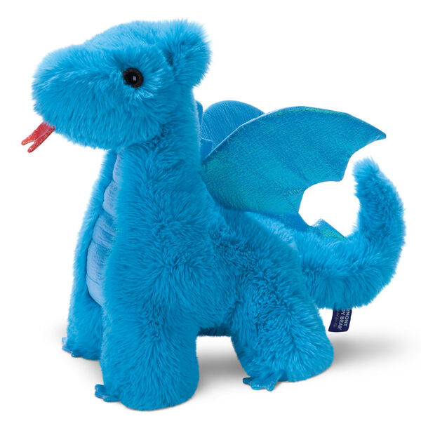 p70-1 18" Fluffy Fantasy Blue Dragon