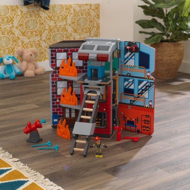Adventure Bound™: 2-in-1 Transforming Fire Truck Play Set Adventure Bound™: 2-in-1 Transforming Fire Truck Play Set
