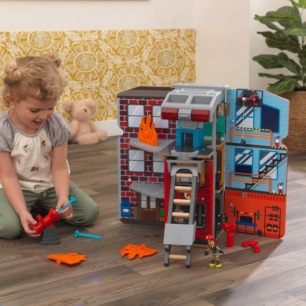 Adventure Bound™: 2-in-1 Transforming Fire Truck Play Set Adventure Bound™: 2-in-1 Transforming Fire Truck Play Set