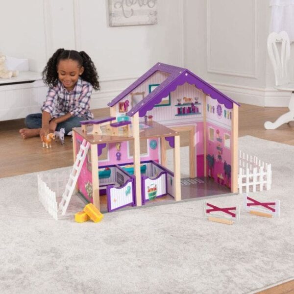 Deluxe Horse Stable Play Set