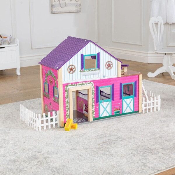 Deluxe Horse Stable Play Set