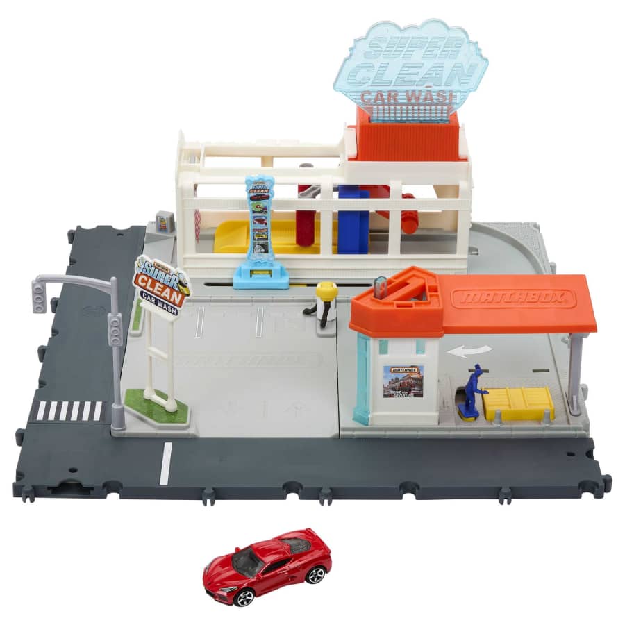 Matchbox Cars Playsets, Super Clean Carwash With 1 Matchbox Car Matchbox Cars Playsets, Super Clean Carwash With 1 Matchbox Car